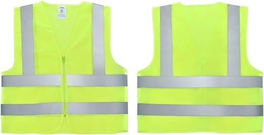 Neiko High Visibility Safety Vest ANSI Class 2, No Pocket, Neon Yellow, XX-Large (2XL)