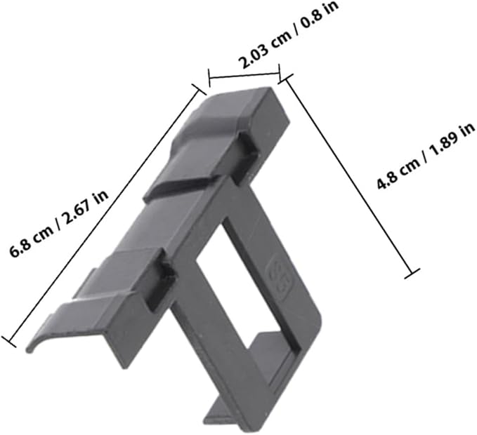 12pcs Solar Panel Water Drainage Clips 40mm Photovoltaic Panel Water Guide Clamp for Outdoor Module Maintenance and Mud Removal