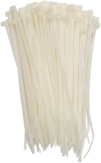ZipTie.com 6-inch Natural Multi-Purpose Cable Tie, 45-lb Tensile Strength, UL 21 Listed, 100-Pack