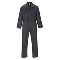 Portwest C813 Liverpool Zipper Coverall with Front Snap Closure and 2 Way Zipper, Black, X Larger