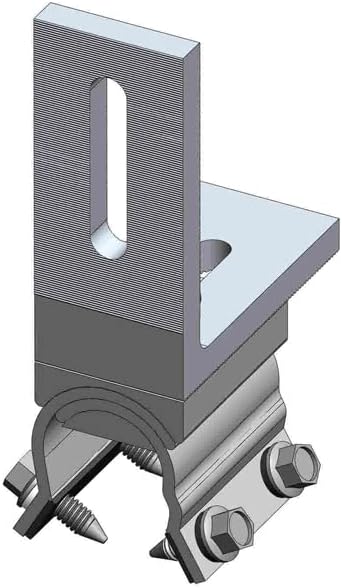 10 MageBracket RL with L Bracket R-Panel Trapezoidal Metal Roof Mounting Racking Rib Brackets Clamps for Solar Panel Module Installation