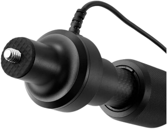 Saramonic 3-Section Carbon Fiber Boompole with Internal Coiled XLR Cable, 3.3 to 8.2' Adjustable Length with 3/8"-16 and 5/8" Adapters, and Carrying Case