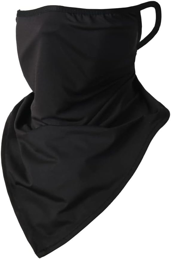 6 Pieces Sun UV Protection Face Mask Neck Gaiter Windproof Scarf Sunscreen Breathable Bandana Balaclava for Sport Outdoor