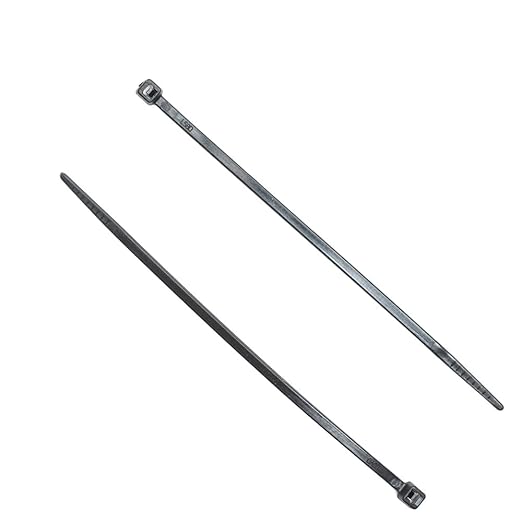 ZipTie.com 4-inch UV Resistant Black Fuel Hose Zip Tie, 18-lb Tensile Strength, 100-Pack