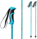 Zipline Lollipop 14.0 Graphite Carbon Composite Ski Poles – Lightweight, Durable, All-Mountain – Ergonomic Grip, Vibration Dampening, Ideal for Groomers and Freestyle. Choice of Skiers
