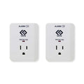 Surge Protector, 1080 Joules, 3-Prong Adapter, LED Indicator Light and Surge Failure Alarm, 2 Pack, UL Listed