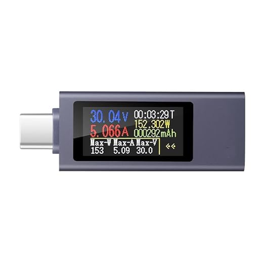 diymore USB C Power Meter Testers,USB-C Tester Color Screen,Digital Multimeter,Voltage Current Tester USB Battery Checker USB Voltage Current Voltmeter USB Mobile Testers USB Power Tester