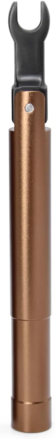 TOJOIN 1 pcs SMA Torque Wrench for RF Connector 8 in·lbs (0.9 N·m) Opening 8mm (5/16") for SMA 3.5mm/2.92mm Adapter Convertor Portable Spanner for Professionals Industry Brown