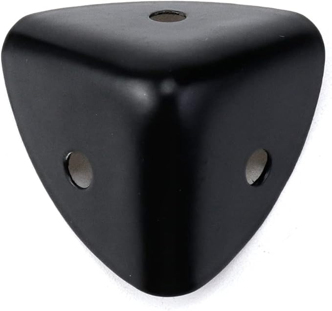 20Pcs Metal Box Corner Protectors Black Box Corner Edge Guard Metal Edge Guard Cover Decorative Corner Protectors with Mounting Screws, 0.98"x0.98"x0.98"