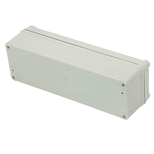 Zulkit Junction Box ABS Plastic Dustproof Waterproof IP67 Junction Boxes Universal Electrical Project Enclosure DIY Electronic Project Box Grey 9.84 x 3.15 x 2.76 inch (250 x 80 x 70 mm)