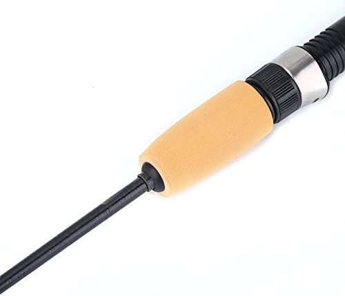 Telescopic Fishing Rod, 12 Inch Portable Carbon Fiber Ice Fishing Rod with Anti-Slip Handle, Retractable Pole for Jigging