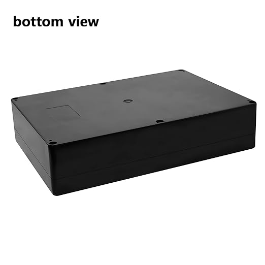LeMotech Electrical Box ABS Plastic Project Box IP65 Waterproof Junction Box Project Case Universal Enclosure for Electronics Black 10.3X 7.1x 2.3 inch (263x182x60mm)（Pack of 1