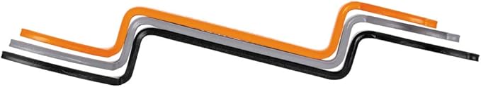 KLEIN TOOLS 50900R Conduit Locknut Wrench Set, Tighten and Loosen Locknuts in Tight Spaces, 1/2, 3/4 and 1-Inch, Offset Bends, 3-Piece