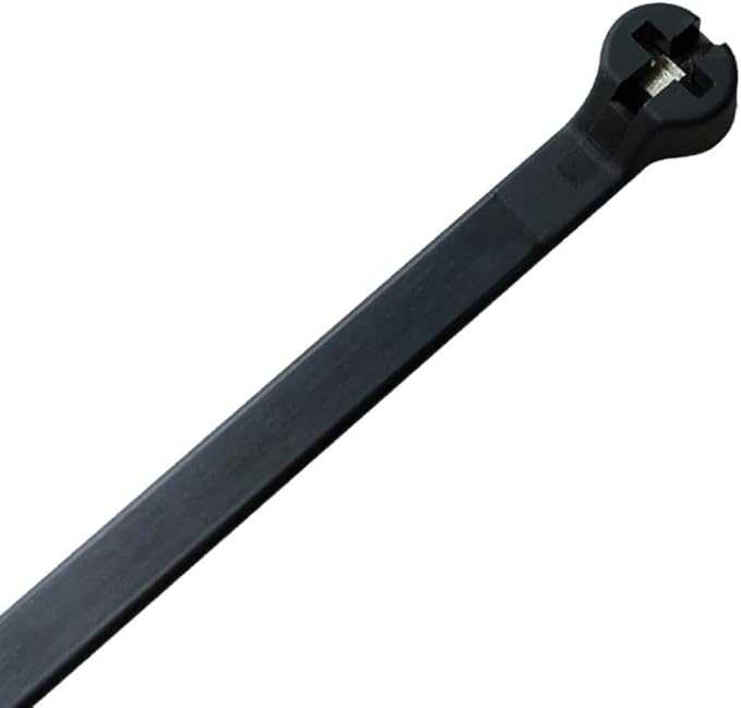Kable Kontrol Cable Ties with Metal Tooth Bulk Pack, 11 Inch 3800 Pcs, 120 Lbs Tensile Strength, Metal Pawl, Stainless Steel Toothed Self-Locking Device, UV Resistant Steel Barb Zip Ties - Black