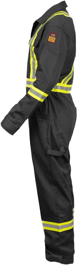 Flame Resistant FR High Visibility Hi Vis Coverall