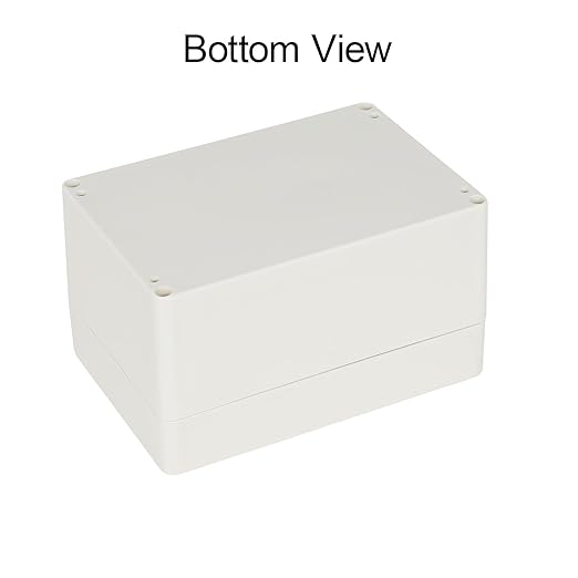 LeMotech Waterproof Dustproof IP65 ABS Plastic Junction Box Universal Electric Project Enclosure Pale Gray 6.3 x 4.3 x 3.5 inch (160 x 110 x 90 mm)