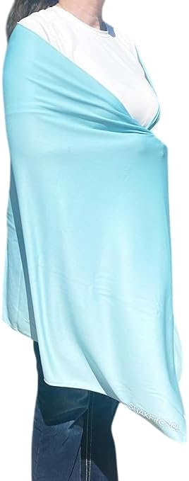 SHAKEitCOOL Large Cooling Shawl - Instant Heat Relief for Outdoor Events