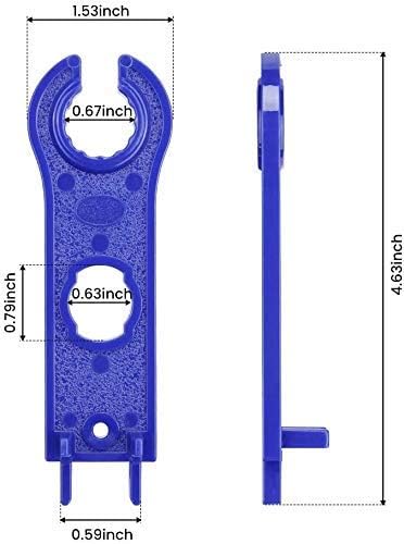 2 Pair Solar Spanner Wrenches for MC4 Connectors, Solar Panel Connector Tool Assembly