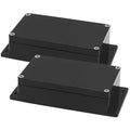 Zulkit Junction Box ABS Plastic Dustproof Waterproof IP65 Universal Electrical Boxes Project Enclosure with Fixed Ear Black 7.87 x 4.72 x 2.2 Inch (200 x 120 x 56 mm)(Pack of 2)