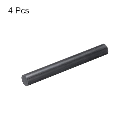 MECCANIXITY Carbon Fiber Rod, 12mm x 100mm for RC Plane DIY Tool Wing Tube Quadcopter Arm, Pack of 4