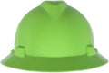 MSA V-Gard Full-Brim Hard Hat with Suspension - Polyethylene Shell, Superior Impact Protection and Self Adjusting Crown Straps - Standard Size Hard Hat