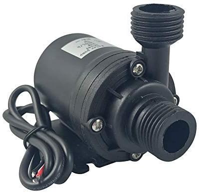 ZAOJIAO DC 24V Brushless Water Pump 1/2'' Male Thread Centrifugal Submersible Pump 800L/H 210GPH 4M/13ft for Fountain Solar Panel Pond Aquarium Water Circulation System