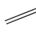 MECCANIXITY Carbon Fiber Rod, 4mm x 450mm for RC Plane DIY Tool Wing Tube Quadcopter Arm, Pack of 2