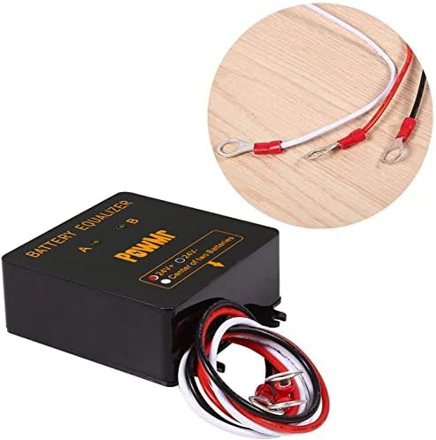 PowMr Battery Equalizer Voltage Balancer - for 24V Lead-Acid AGM Gel Flood Battery Battery Extend Battery Life 1 Year and More HA01Golf Cart Battery Equalizer Battery in Series Battery Balancer