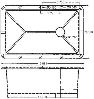 A.A Vented Battery Box for RV, Camper, Marine, Boat with Foam Strip Vapor Barrier (Top & Bottom Vent)