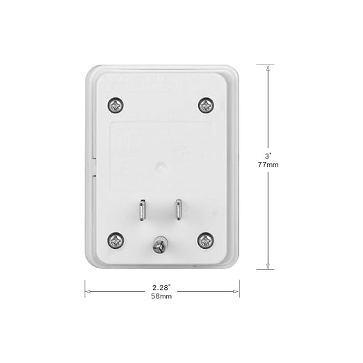 Surge Protector, 1080 Joules, 3-Prong Adapter, LED Indicator Light and Surge Failure Alarm, 2 Pack, UL Listed