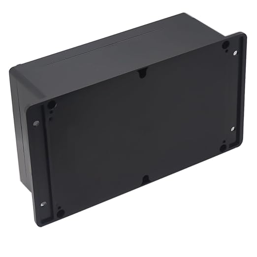 Junction Box IP65 Waterproof ABS Plastic Electrical Project Case Power Junction Boxes, Project Box with Fixed Ear Black 9.06x5.90x3.43 inch (230 x 150 x87 mm)