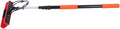 Solar Panel Brush Kit, 12ft Extendable Telescoping Pole with & 180° Adapter, Water Fed Window Cleaner Tool for Roof RV Gutter Boat Deck
