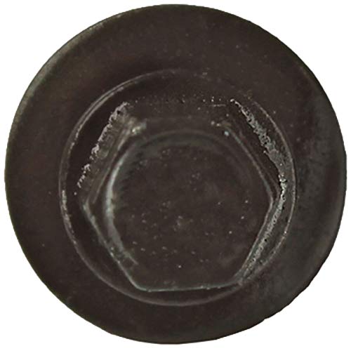 Metal ROOFING SCREWS: (250) 10 x 1-1/2" Dark Bronze Hex Head Sheet Metal Roof Screw. Self starting metal to wood siding screws. EPDM washer. Colored head