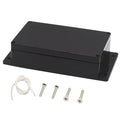 Zulkit Junction Box ABS Plastic Dustproof Waterproof IP65 Universal Electrical Boxes Project Enclosure with Fixed Ear Black 7.87 x 4.72 x 2.2 Inch (200 x 120 x 56 mm)(Pack of 1)