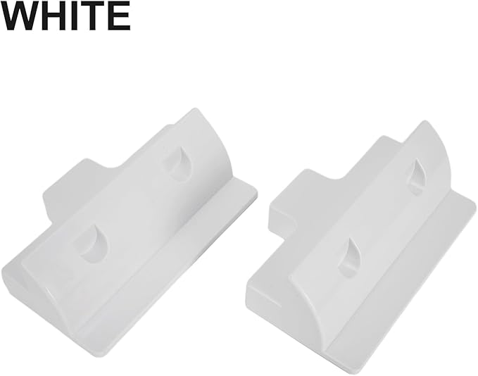 Adjustable Solar Panel Mounting Bracket Set For RV, Boat & Flat Roof – 2-Piece Black/White Kit(white)