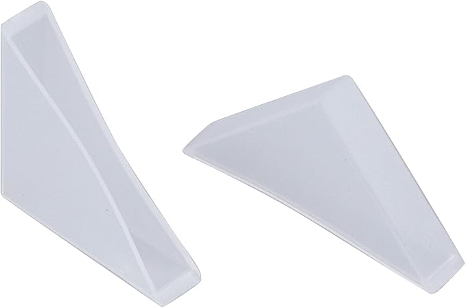 1.4"x0.3" Plastic Corner Protection Right Angle Shape Anti-Collision Corner Protection for Mirror,Glass-100pcs(White)
