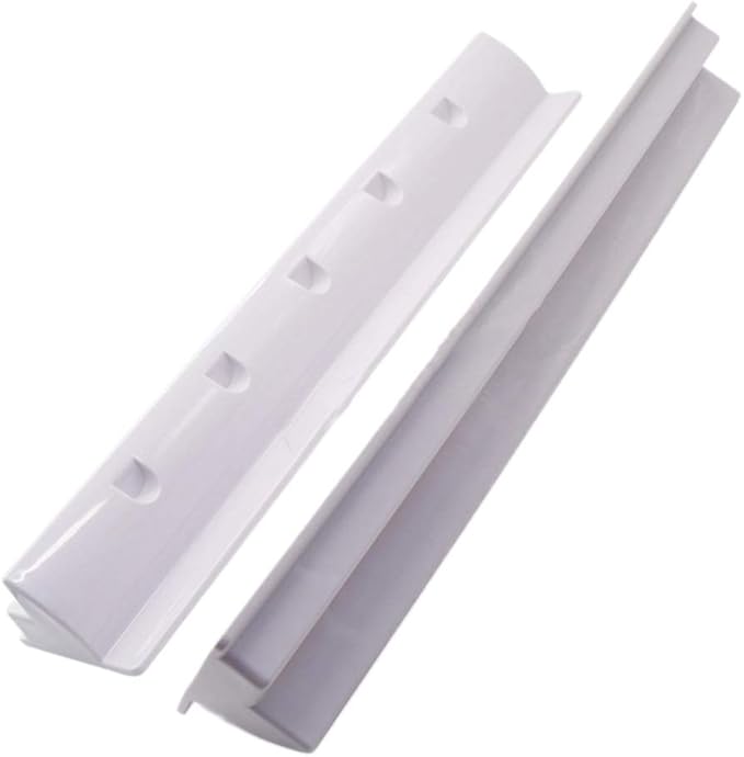 Cabilock 2pcs Solar Panel Side Mounting Brackets Marine Caravan Motorhome RV Solar Panel Side Mount Brackets Roof Installation Clamps White