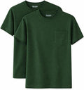 Gildan Unisex Adult DryBlend Workwear T-Shirts with Pocket, 2-Pack