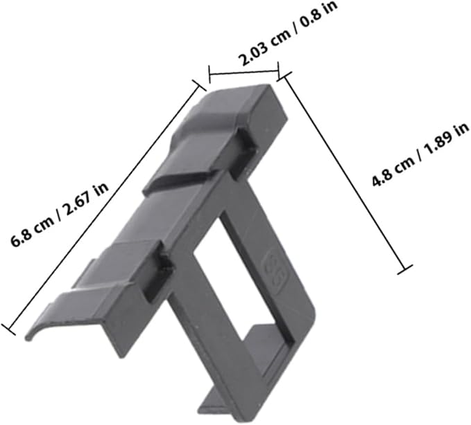 jojofuny 12pcs Solar Panel Drainage Clips 40mm Water Guide Mud Removal Clamp for Outdoor Solar Panel Frame Cleaning and Stagnant Water Auto Removal