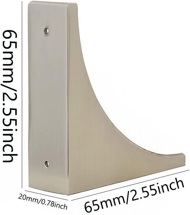 Corner Guards, Metal Corner Protectors for Furniture, Vintage Decorative Corner Guards for Box Table Doors Wood Furniture Edge Cover Safety Guard Pack of 4 Brushed Silver Finish Corner