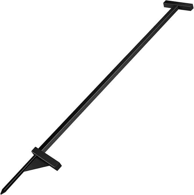 Driveway Markers Installation Tool with Pointed Tip, Snow Stake Installation Tool Fits 1/4", 5/16" Markers, Powder Coated Driveway Marker Installer Tool for Outdoors, Lawn, Driveway & Roads