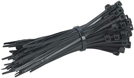 Heat Stabilized UV Nylon Cable Zip Ties [Pack of 1000] – 4 in., 18lbs, Black, Heavy Duty Zip Ties | Office Organizers