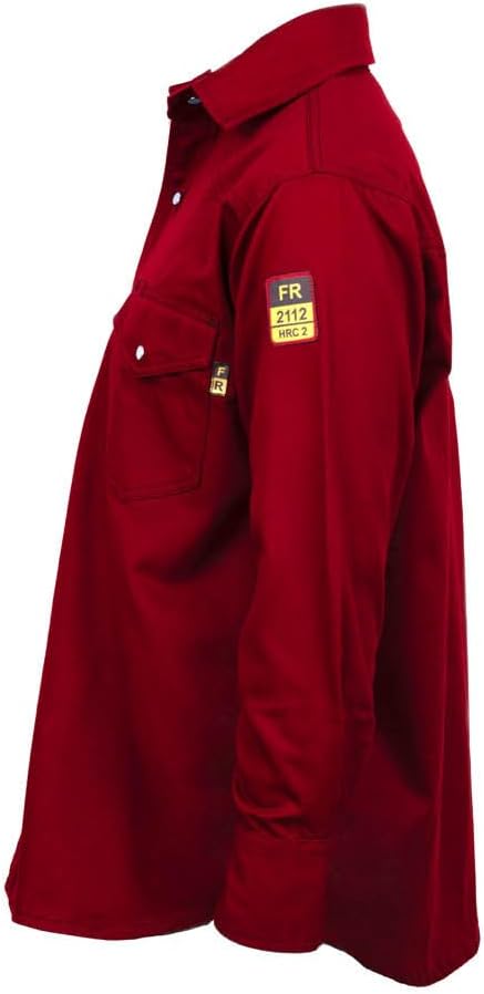 Just In Trend Flame Resistant Light Weight FR Shirt for Men - 88% Cotton, 12% Nylon, 7oz, NFPA 2112