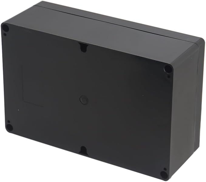 Project Box ABS Black Electrical Boxes IP65 Outdoor Waterproof Box Electronic Junction Box Power Enclosure with Cable Glands for DIY Project 9.06 x 5.91 x 3.35 inch (230x150x87mm)