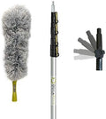 DOCA Telescoping Pole 7-30 Ft - Extension Pole for Cleaning, Feather Duster, Window Washing Kit, Paint Roller, Window Squeegee - High Reach Extendable Kit for Indoor & Outdoor - Feather Duster