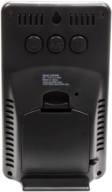 AcuRite Wireless Rain Gauge with Self-Emptying Rain Collector with Rainfall History, Alerts, and Current Date and Time (02446M)