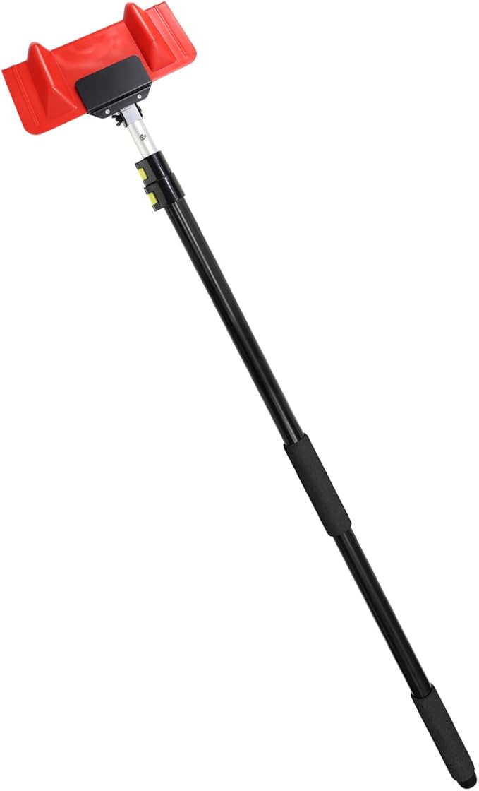 ‌HUAALIUCHE 8 Foot Extension Handle for Board Corner Protector, Angle-Adjustable Head & Pre-Assembled Cargo Load Corner Protector V Edge Guards Handle, 2Pack