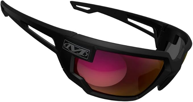 Mechanix Wear: Vision Type-X Safety Glasses with Advanced Anti Fog, Scratch Resistant, Black Frame, Protective Eyewear, Lightweight Glasses, Ventilated Temples, For Outdoor Use (Fire Mirror Lens)