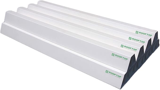 9-Pack 36" PVC Rooftop Support - Can Be Cut to Desired Length - Roof Blocks for Conduit - PVC Pipe Support for Gas Pipe, Conduit, HVAC Units, Mechanical, Condensate Lines on Roofs - from MIRO-CG