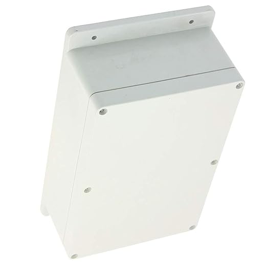 ABS Plastic Junction Box Dust-Proof Waterproof IP65 Indoor Outdoor Electrical Enclosure Box Universal Project Enclosure with Fixed Ear Grey 230mmx150mmx85mm 9 x 5.9 x 3.3 Inches